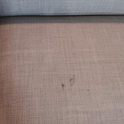 LOT 128: Modern Sloping Arm Upholstered Accent Chairs