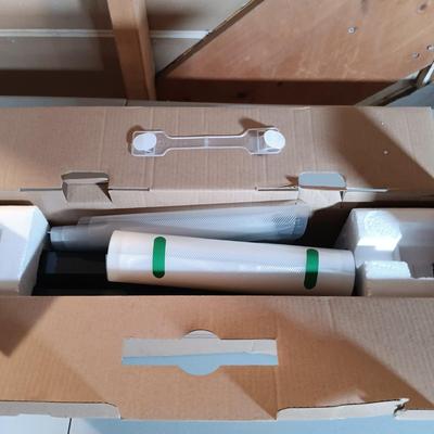 LOT 133: Geryon Vacuum Sealer System, Impulse Sealer, X-Acto Paper Cutter & ThermaMist Pro Humidifying Space Heater
