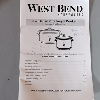 LOT 134: Cuisinart Pro Custom 11-Cup Food Processor with West Bend Crockery Cooker