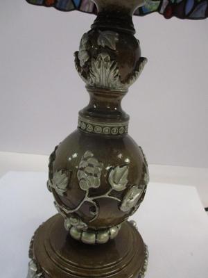 Hand Made Bieye Wisteria Butterflies Tiffany Style Stained Glass Table Lamp