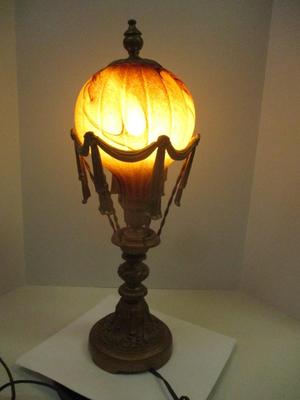 Maitland Smith Style Hot Air Balloon Glass Table Lamp
