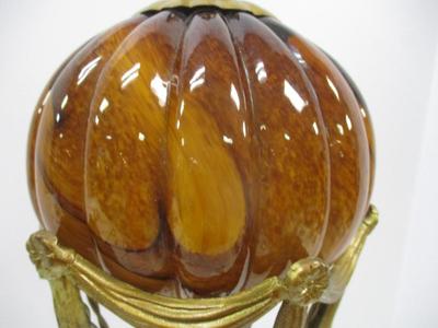 Maitland Smith Style Hot Air Balloon Glass Table Lamp