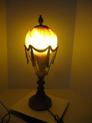 Maitland Smith Style Hot Air Balloon Glass Table Lamp
