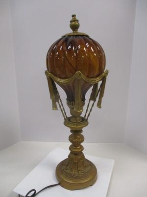 Maitland Smith Style Hot Air Balloon Glass Table Lamp