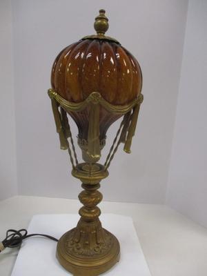 Maitland Smith Style Hot Air Balloon Glass Table Lamp