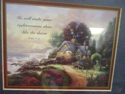 Thomas Kinkade Print "A New Day Dawning" & "Home Is Where The Heart Is"