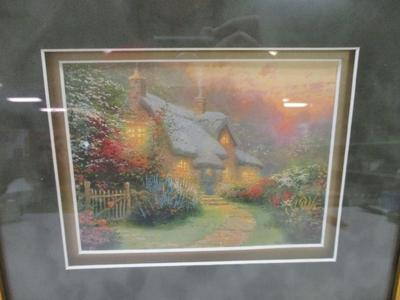 Thomas Kinkade "Hidden Cottage" "Stillwater Bridge" & "Glory Of Evening" Prints