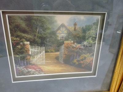 Thomas Kinkade "Hidden Cottage" "Stillwater Bridge" & "Glory Of Evening" Prints
