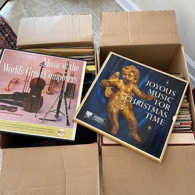 770 Two Full Boxes Of Vinyl Records
