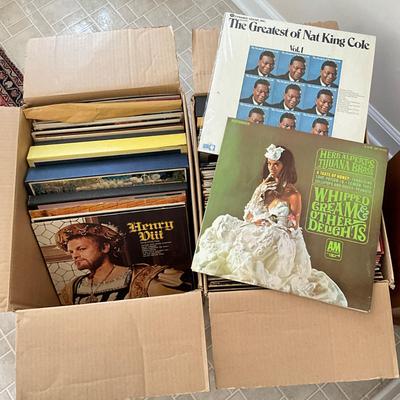 770 Two Full Boxes Of Vinyl Records