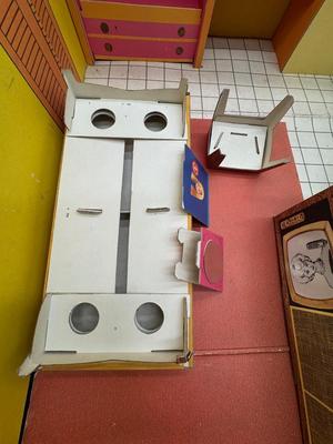 Original 1962 Barbie Dream House with Original Furniture