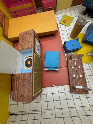 Original 1962 Barbie Dream House with Original Furniture