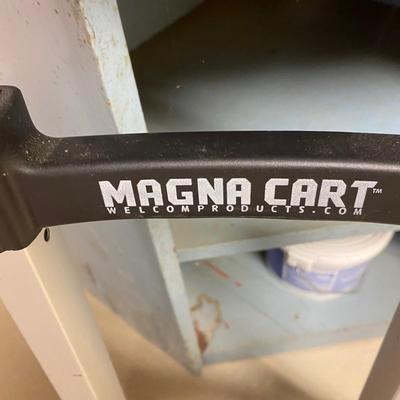 LOT 21B: Wooden Ladders, Step Stool & Magna Cart
