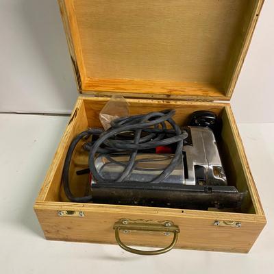LOT 28B: Tools in Boxes: Skil Cordless Drill, Eagle Air Palm Nailer Model AN32 & More
