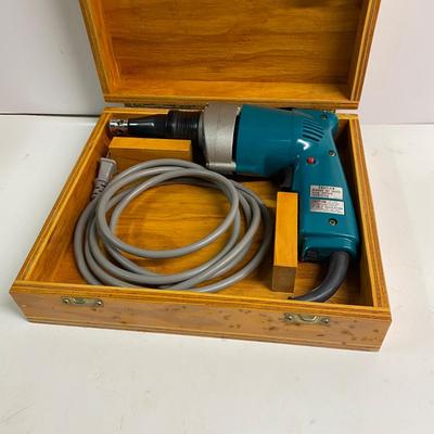 LOT 28B: Tools in Boxes: Skil Cordless Drill, Eagle Air Palm Nailer Model AN32 & More