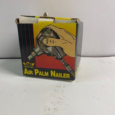 LOT 28B: Tools in Boxes: Skil Cordless Drill, Eagle Air Palm Nailer Model AN32 & More