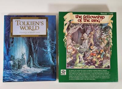 LOT 181L: Vintage Lord of the Rings 'Fellowship of the Ring' Board Game and 'Tolkien's World - Paintings of Middle...