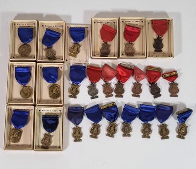 LOT 194L: Multiple School Music Association Solo-Ensemble Festival Medals Made in New York by Dieges & Clust
