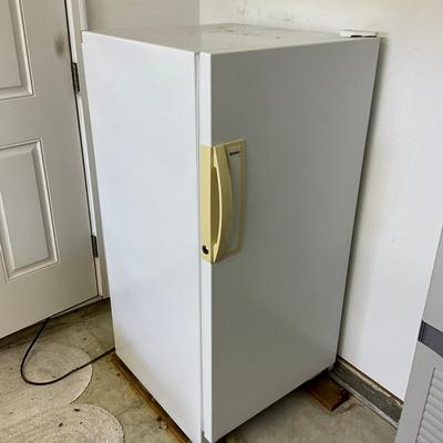 Sale Photo Thumbnail #1117: Not frost free, has wear, older unit
Right hinged
Model 253.92
Measures: 51.5" high x 24" wide x 26.5" deep