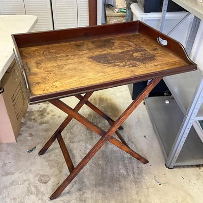 Sale Photo Thumbnail #1139: Top has water cup stains and wear
Measures: 30" high x 30" wide x 21" deep