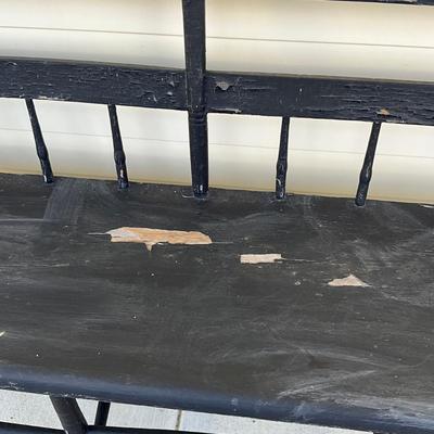Sale Photo Thumbnail #1226: Paint is chipping
Measures: 7' wide x 33" high x 16" deep x 18" seat height x 15" seat depth