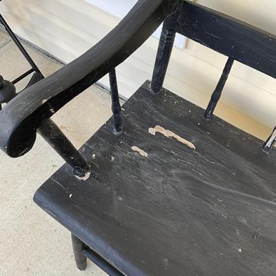 Sale Photo Thumbnail #1225: Paint is chipping
Measures: 7' wide x 33" high x 16" deep x 18" seat height x 15" seat depth