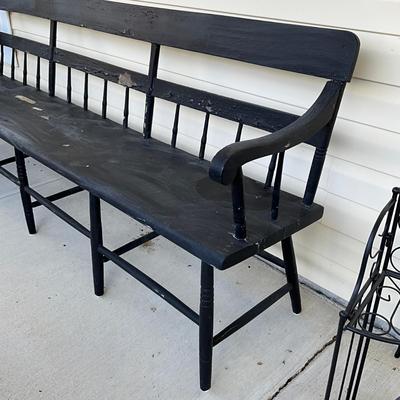Sale Photo Thumbnail #1228: Paint is chipping
Measures: 7' wide x 33" high x 16" deep x 18" seat height x 15" seat depth