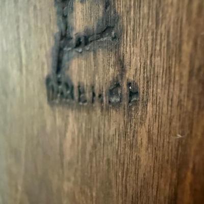Solid Wood Dresser with Hand-Painted Accent