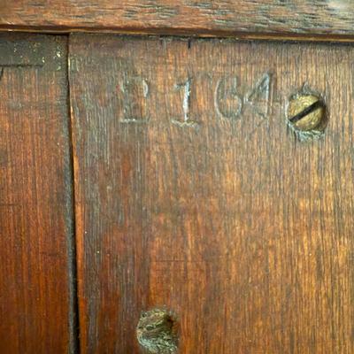 Solid Wood Dresser with Hand-Painted Accent
