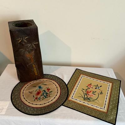Sale Photo Thumbnail #1317: Vase: 12" high x 5" square