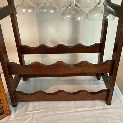 Sale Photo Thumbnail #1321: Total of 7 glasses
Rack: 17.5" wide x 9" deep x 19" high