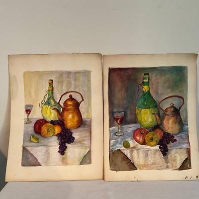 Sale Photo Thumbnail #1371: Both measure: 12.5" wide x 17" high