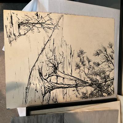 Sale Photo Thumbnail #1378: Two framed, others are un-framed