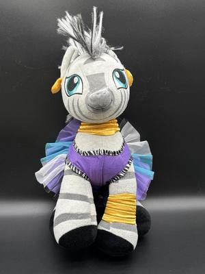 Retired Build a Bear My Little Pony Zecora MLP Plush Zebra