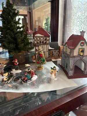 Dickens Village series Child Pond