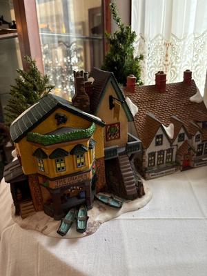 Dickens village Series houses and people
