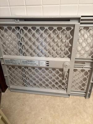 Laundry basket, pet gate & stepstool