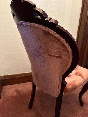 Victorian style tufted chair