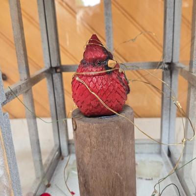 LOT 63P: Country Cottage Decor Including Ceramic Pitcher, Wooden Church, and More