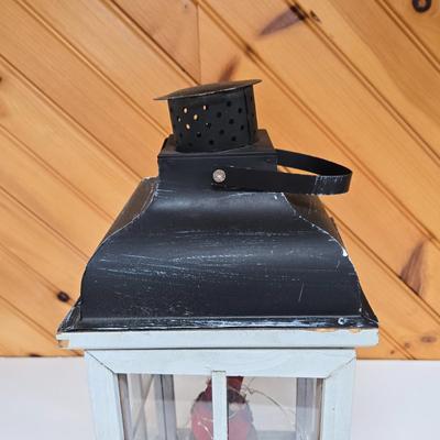 LOT 63P: Country Cottage Decor Including Ceramic Pitcher, Wooden Church, and More