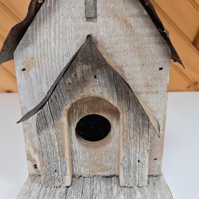 LOT 63P: Country Cottage Decor Including Ceramic Pitcher, Wooden Church, and More