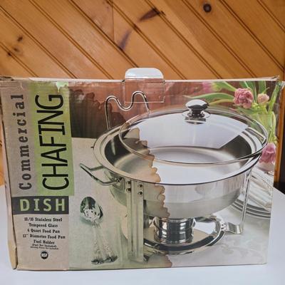 LOT 65P: Kitchen Appliances and Accessories Including Air Fryer, Bread Maker, Chafing Dish, Espresso Maker, and More