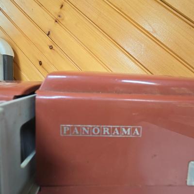 LOT 66P: Vintage Panorama Film Slide Projector, Keystone Movie Camera, and Wittnauer Cine-twin Movie Camera and Projector