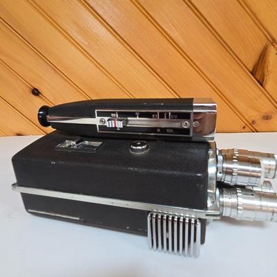 LOT 66P: Vintage Panorama Film Slide Projector, Keystone Movie Camera, and Wittnauer Cine-twin Movie Camera and Projector