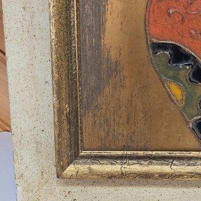 LOT 67P: Asian Themed Framed Portrait