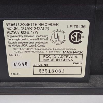 LOT 70F: Magnavox VHS VCR with Remote