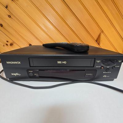 LOT 70F: Magnavox VHS VCR with Remote