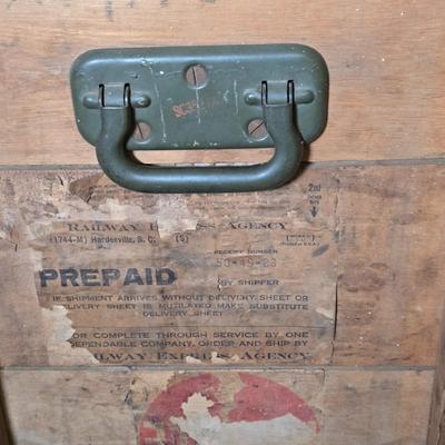LOT 115S: Chas. J. Roth Richwood, NJ Crate and Railway Crate from Hardeeville, SC