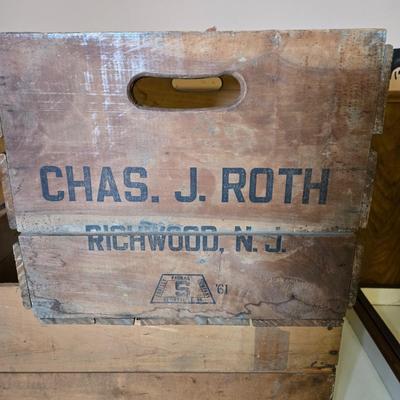 LOT 115S: Chas. J. Roth Richwood, NJ Crate and Railway Crate from Hardeeville, SC