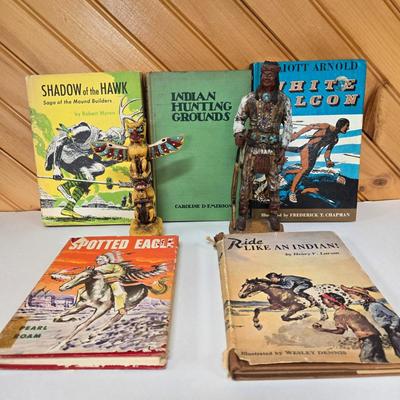 LOT 144F: Indigenous Figurines and Vintage Books